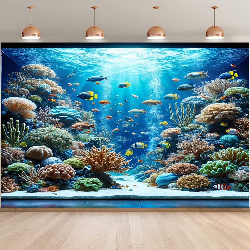 Office Tech Background - 1 ผ้าพื้นหลังการถ่ายภาพโลกใต้น้ำ - ภาพวาดบนกำแพงสำหรับห้องนั่งเล่น ห้องนอน และตกแต่งสำนักงาน