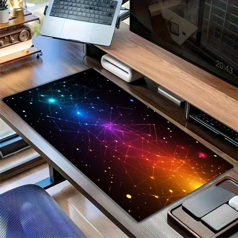 แผ่นรองเมาส์ XL ลายศิลปะเหล็ก  - Office Tech Background บทวิจารณ์และราคา