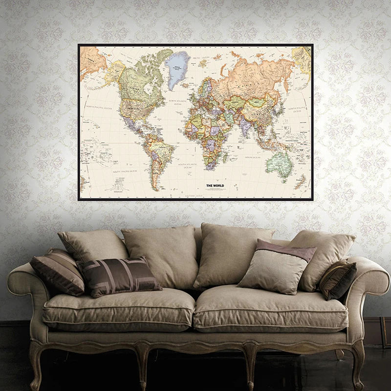 150x225 ซม.Retro World แผนที่ก - Office Tech Background บทวิจารณ์และราคา